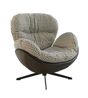 Daya Worldwide Monarch swivel lounge chair with plush upholstery and modern design, perfect for living room seating.