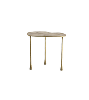 Aurelia Handcrafted Bronze Side Tables (Set of 2)