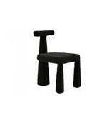 Sculpted dining chair by Daya Worldwide featuring a modern design with smooth curves and comfortable upholstered seat.