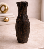 Rustic Noir textured decor vase by Daya Worldwide with a dark, matte finish, suitable for stylish home interior decoration.