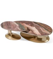 Set of two modern Verona coffee tables by Daya Worldwide, featuring sleek wooden tops and minimalist metal legs.
