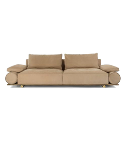 Luxurious Daya Worldwide Roma roll-arm sofa with plush fabric and elegant design, perfect for modern living rooms.