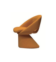 Daya Worldwide Curve Dining Chair with sleek, modern design and upholstered seat, shown in a contemporary dining room setting.