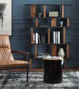 Cylinder side table by Daya Worldwide featuring a sleek, modern design with a smooth surface and sturdy base.