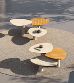 Outdoor mushroom-shaped coffee table by Daya Worldwide, made of durable material, perfect for garden or patio decor.