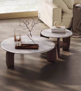 Modern Aurelia coffee table by Daya Worldwide featuring a sleek design with a smooth wooden surface and sturdy legs.