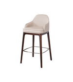 Contemporary Elara bar chair by Daya Worldwide featuring a sleek design with a padded seat and metal frame, suitable for modern bars.