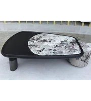 Modern Monolith Statement Coffee Table by Daya Worldwide featuring a sleek, geometric design in a stylish wood finish.