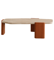 Modern Plinth coffee table by Daya Worldwide featuring a sleek, minimalist design with a smooth, rectangular surface and sturdy base.