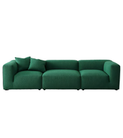 Modular lounge sofa by Daya Worldwide, featuring plush cushions and sleek design in a modern living room setting