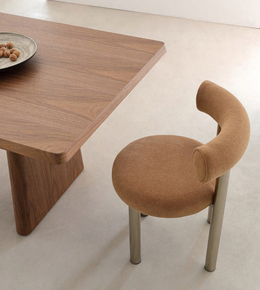 Elegant Nero dining table by Daya Worldwide, showcasing a sleek, modern design with a smooth wooden surface and sturdy legs.