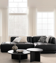 Daya Worldwide premium sectional sofa with plush cushions and modern design, showcasing its sleek fabric upholstery and spacious seating