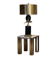 Marble Pillar Side Table
