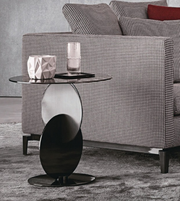 GLASS TOP SIDE TABLE