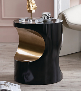 BLACK GOLD SIDE TABLE