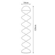 Floor lamp size diagram showing 120 cm height and 24 cm diameter