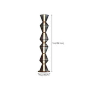 Geometric floor lamp with dimensions shown for modern home décor