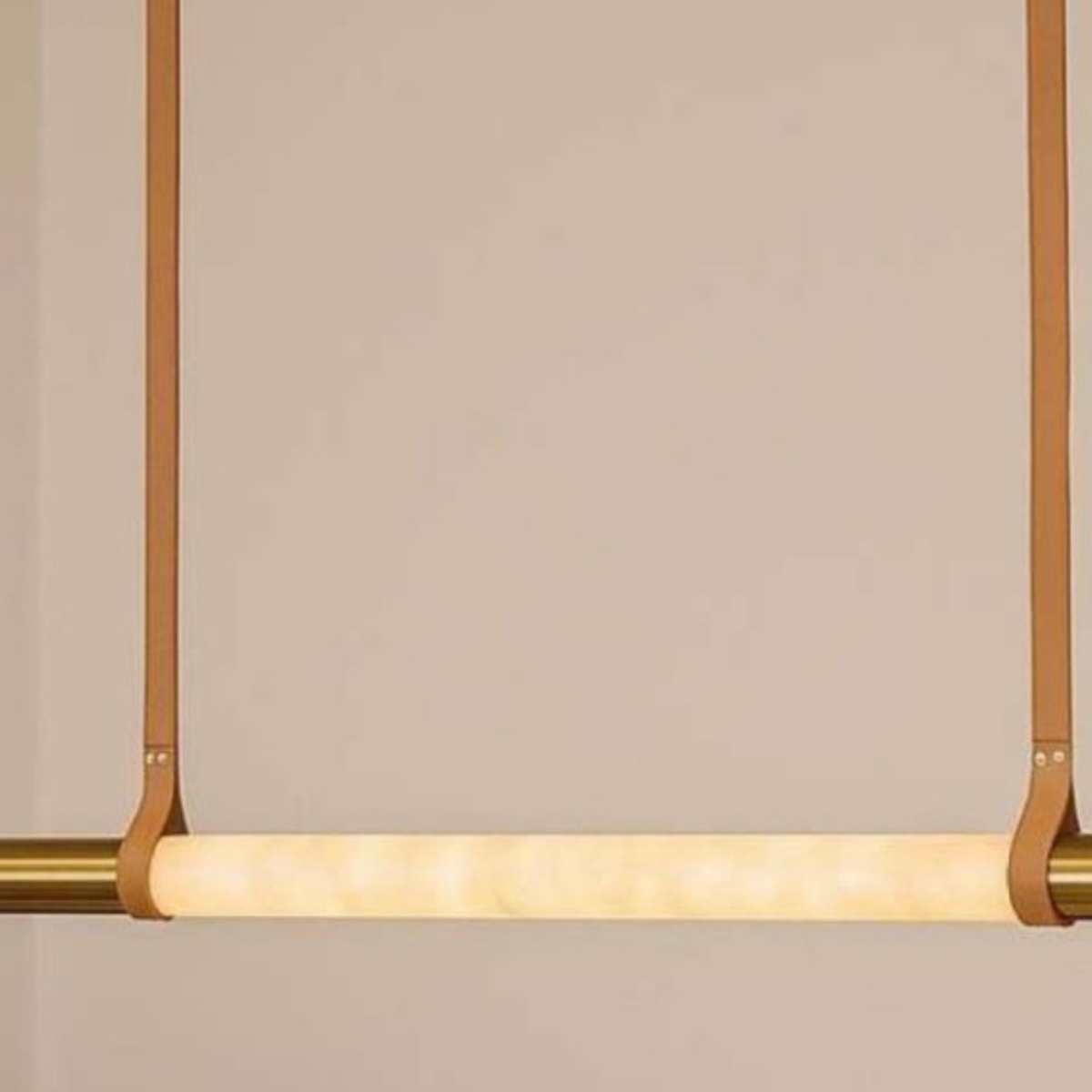AURELIA LEATHER STRAP LINEAR LED PENDANT LIGHT