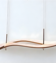 Modern pendant light fixture on a white background