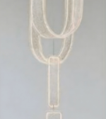 Decorative wall light fixture on a plain background