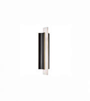 Luxury designer wall sconce with minimalist vertical silhouette