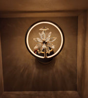 MODERN CRYSTAL FLOWER WALL LIGHT