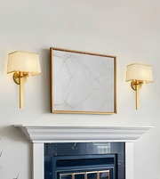 MODERN FABRIC SHADE WALL LIGHT