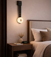 MODERN LEATHER STRAP WALL LIGHT