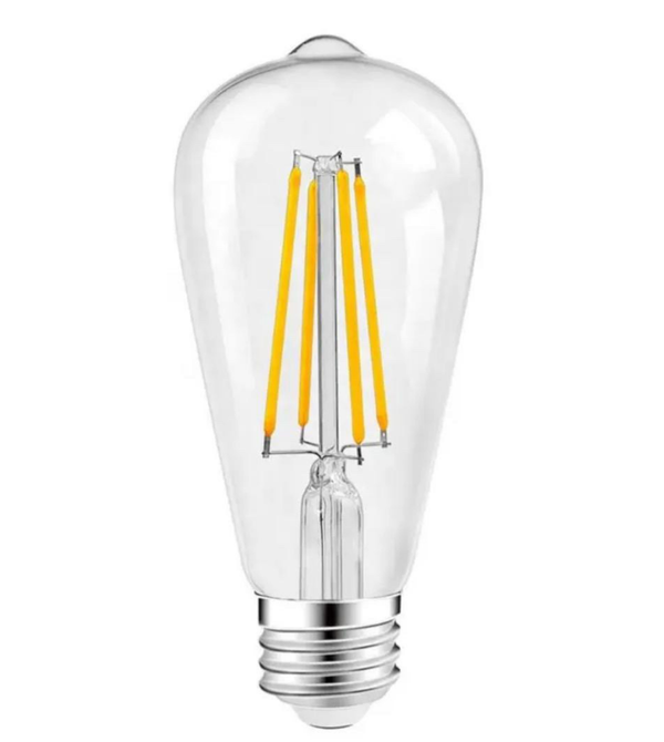 CLEAR GLASS ST64 VINTAGE LED FILAMENT BULB – E27