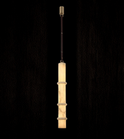 Pendant light fixture on a black background