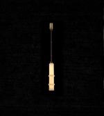 Pendant light fixture on a black background