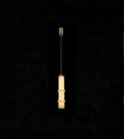 Pendant light fixture on a black background