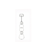 Modern pendant light fixture on a white background