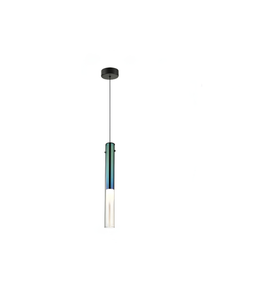 Pendant light with a gradient design on a white background