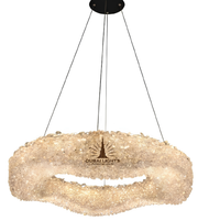 Decorative ceiling light with 'Dubai Lights' logo on a white background