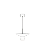 Modern pendant light fixture on a white background