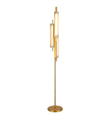 Aurelía vertical glow floor lamp by Daya Worldwide showcasing a sleek, modern design with a tall illuminated stand for ambient lighting.