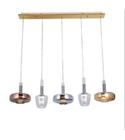 MODERN MULTI GLASS PENDANT CLUSTER