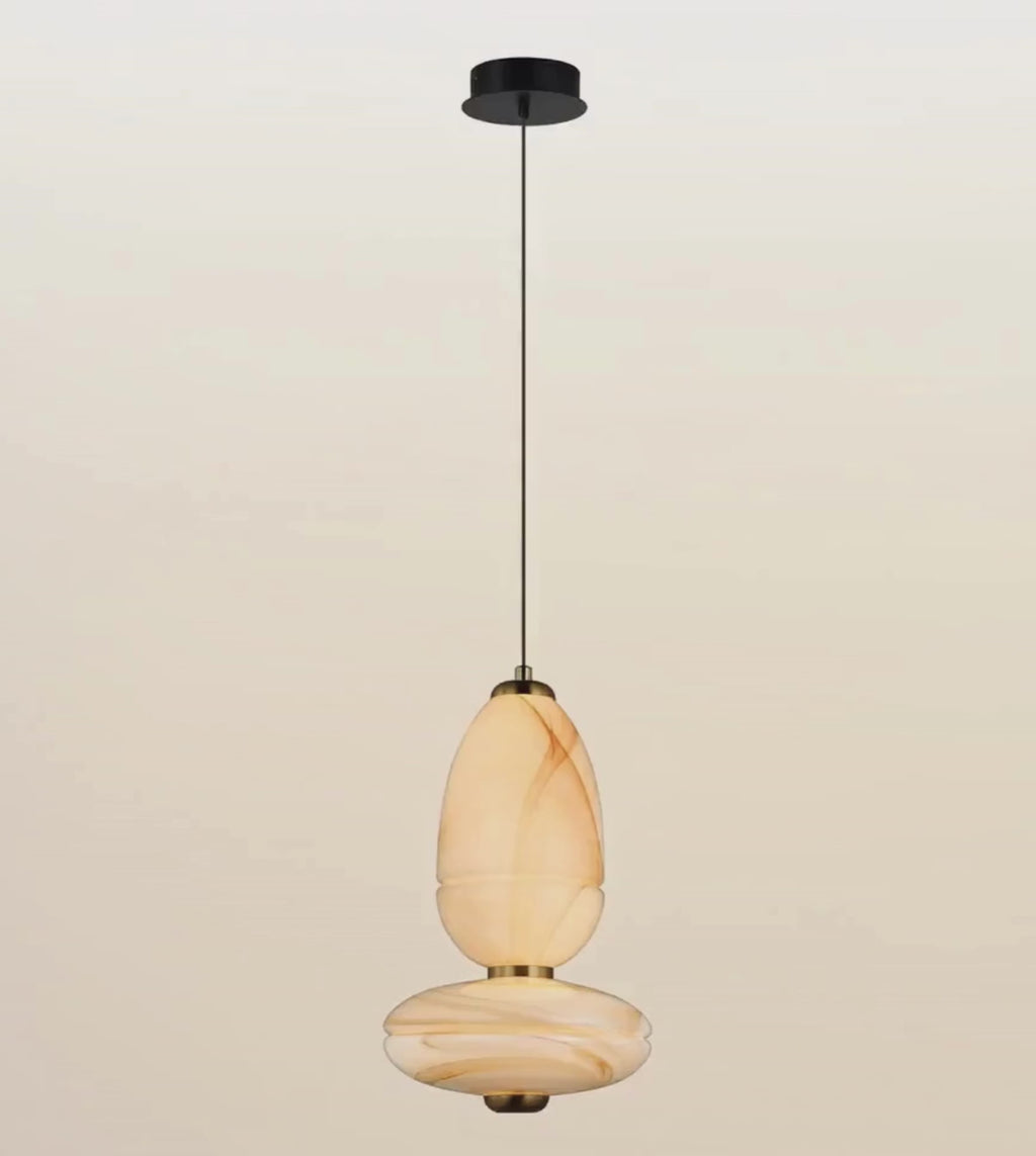A closeup video of this pendant light